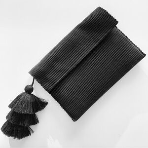 Shit That I Knit The Classic Tassel Clutch in Black